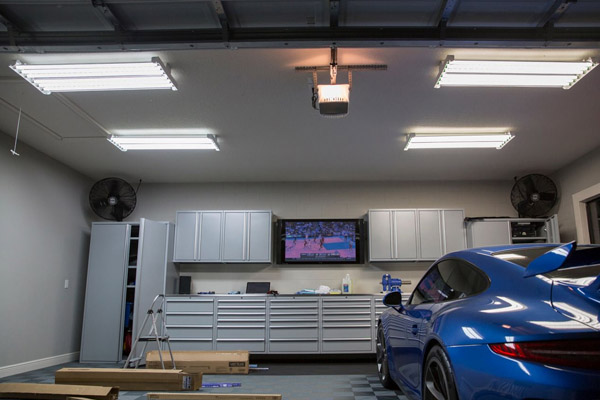 Which LED panel light can be used for garage lighting