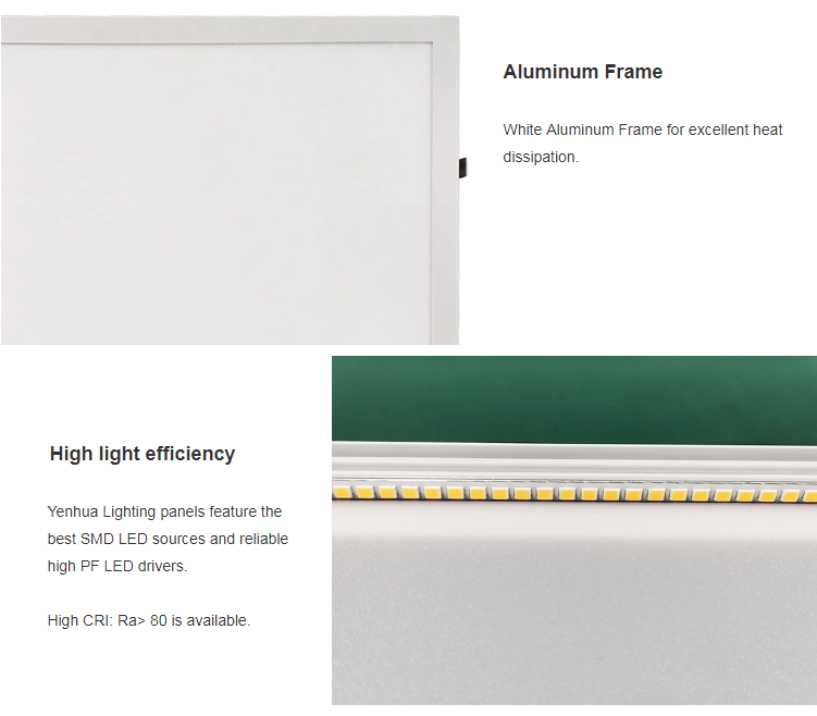 LED panel lights use good quality components