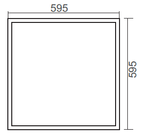 600x600mm LED panel light