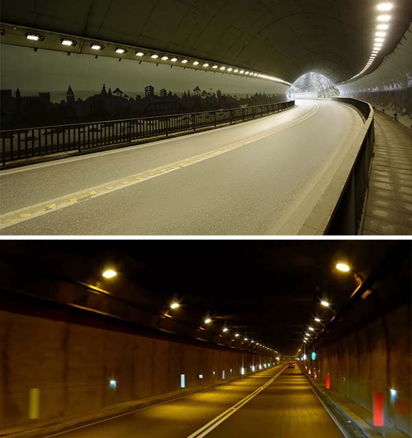 led tunnel light application