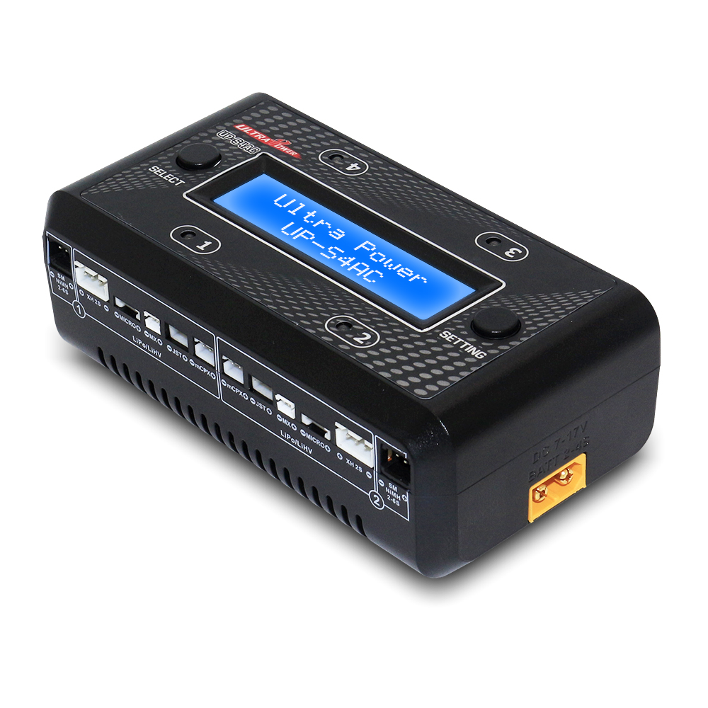 UP-S4AC 28W 4 通道锂聚合物电池 / 高压锂聚合物电池 / 镍氢电池 / 镍镉电池充电器 100-240V 交流电 7.0-17.0V 直流电 适用于遥控模型