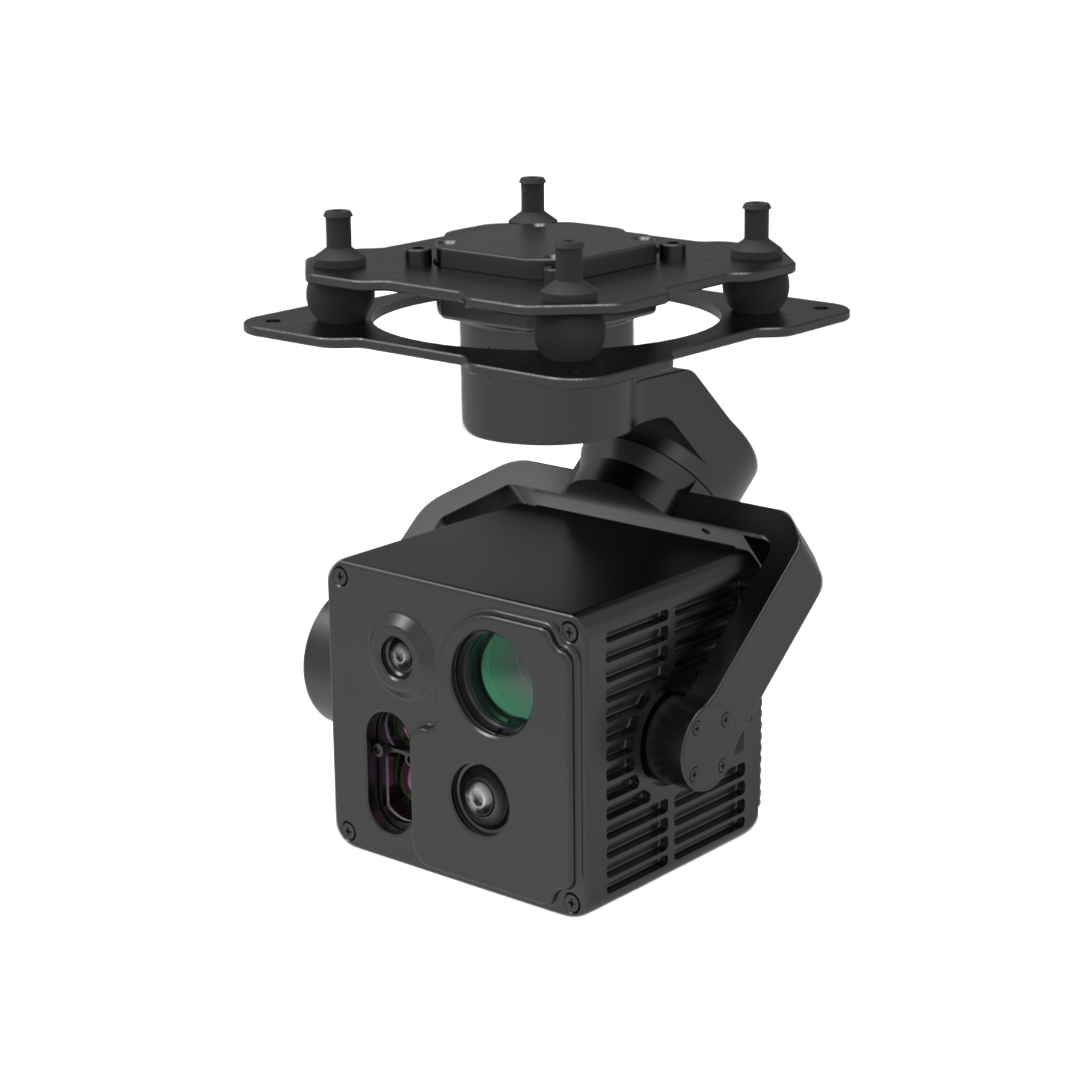 Mini  L10TRS 4 sensor 10x optical zoom dual visible light thermal imaging laser rangefinder