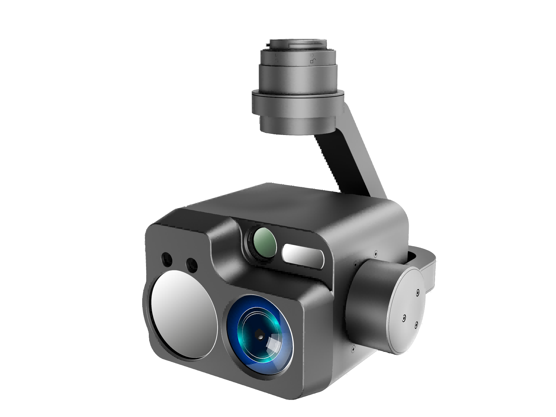 LF-M1 Series 3-Axis Gimbal Camera with 8MP Zoom, Infrared, Laser Rangefinder and Gas Detection
